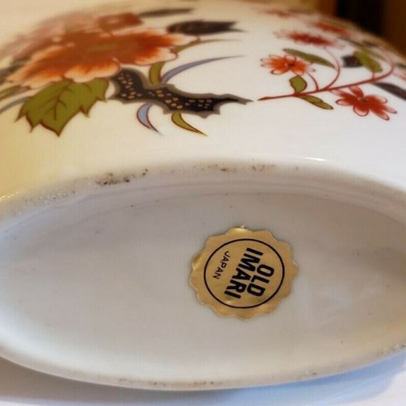 Vintage Old Imari Oval Vase EUC - Picture 3 of 5